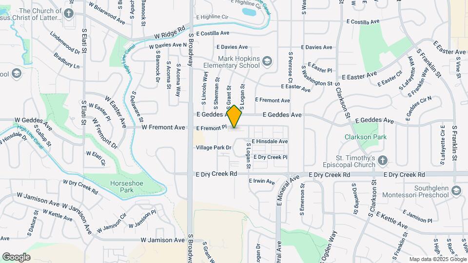 460 E Fremont Pl Map and Location Details