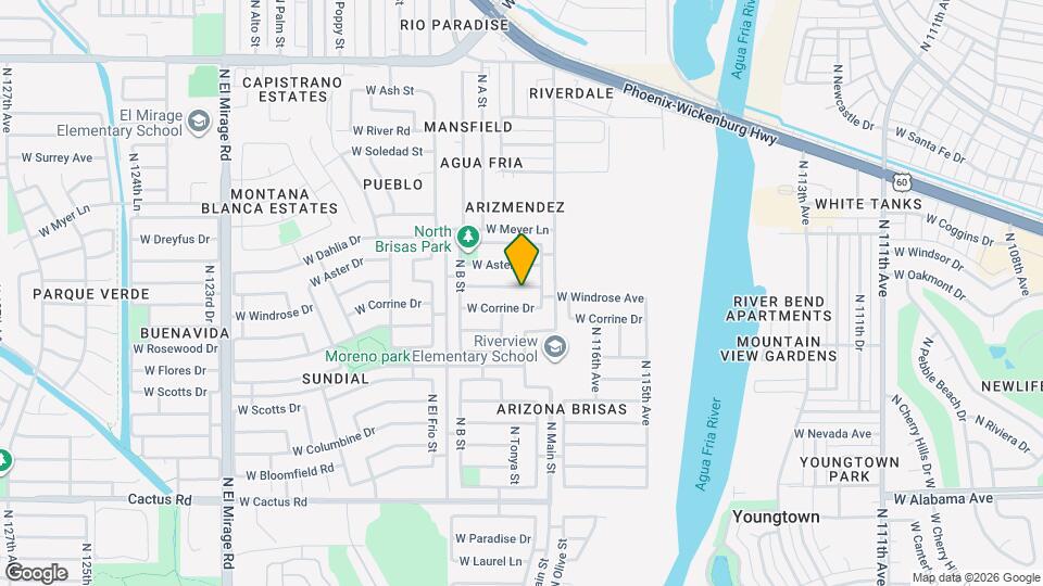 11779 W Windrose Ave Map and Location Details