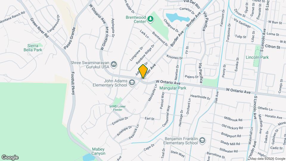 1691 W Ontario Ave Map and Location Details