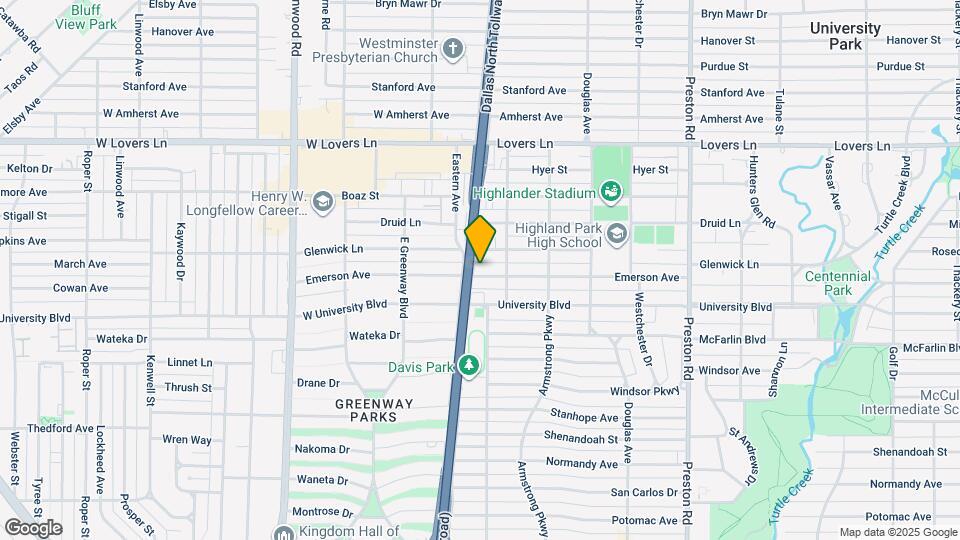 4524 Emerson Ave Map and Location Details
