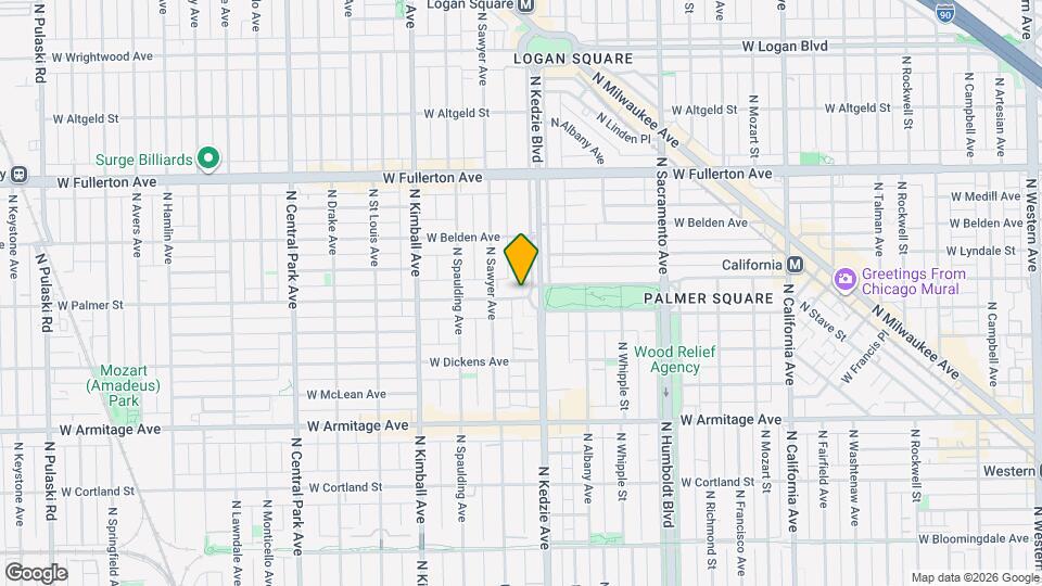 2202 N Kedzie Blvd, Unit 2 Map and Location Details