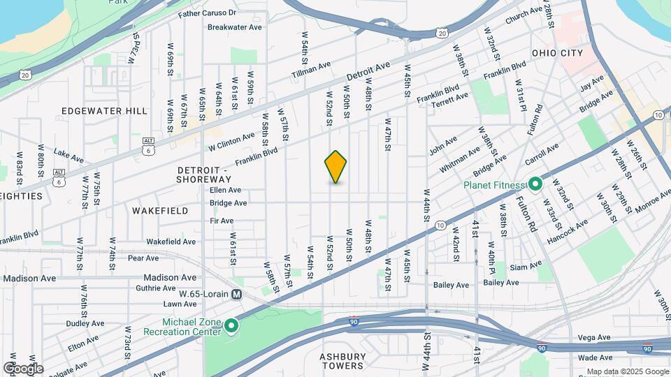 1851 W 52nd St Map and Location Details