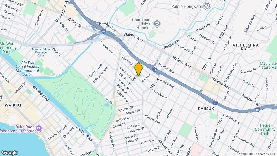 3216 Kaimuki Ave Map and Location Details