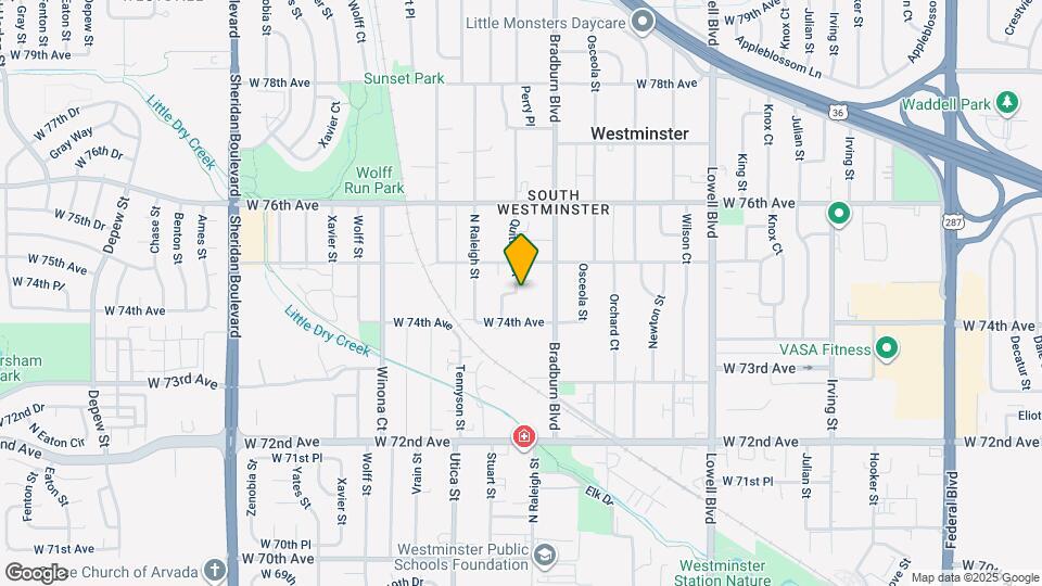 7436 Quitman St Map and Location Details