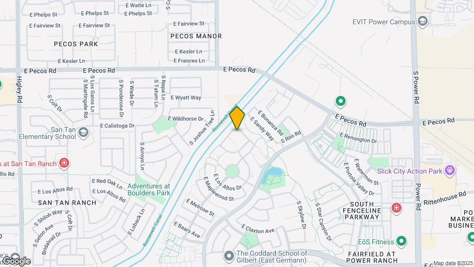 4093 E Woodside Way Map and Location Details