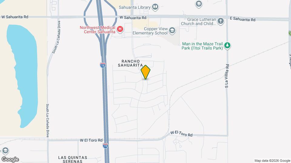 16536 S Paseo El Panal Map and Location Details