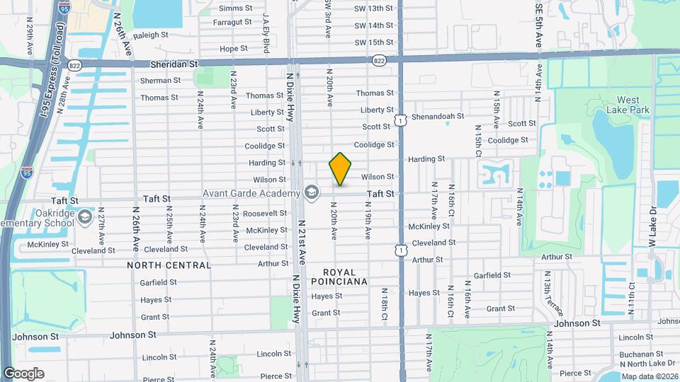 1947 Taft St Map and Location Details