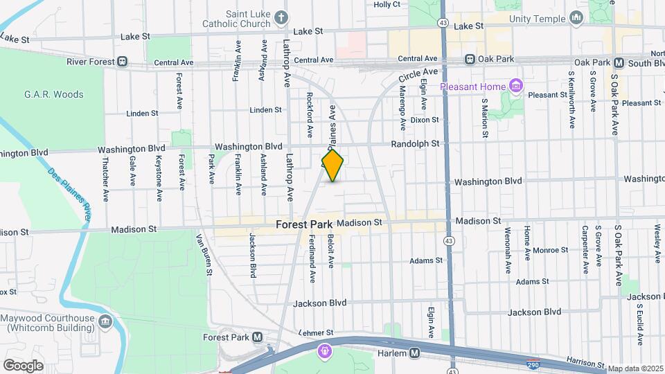 7456 Washington St Map and Location Details