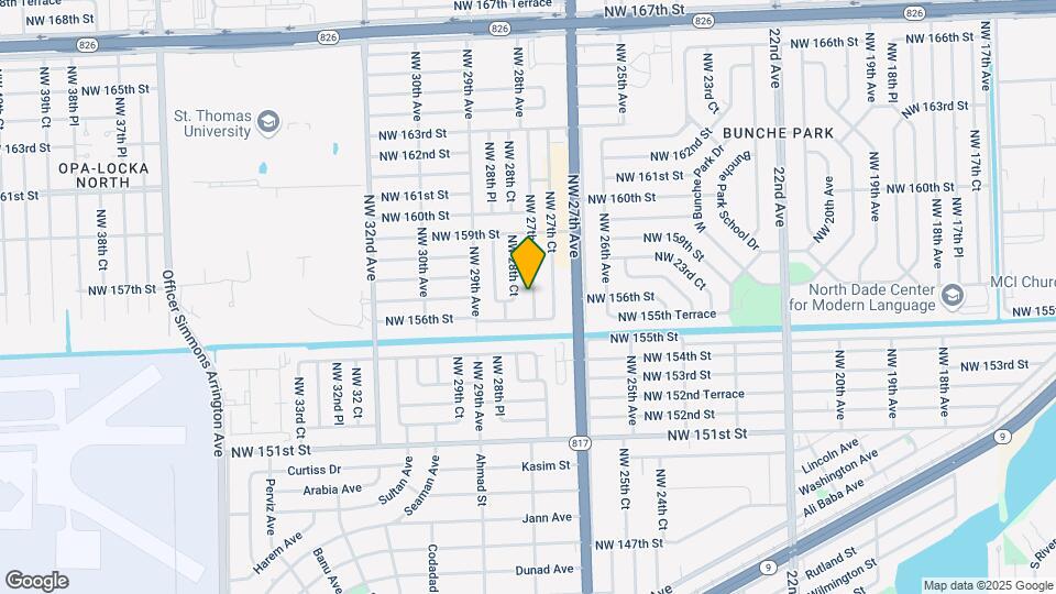 15620 NW 27th Pl Mapa y Detalles de la Ubicación