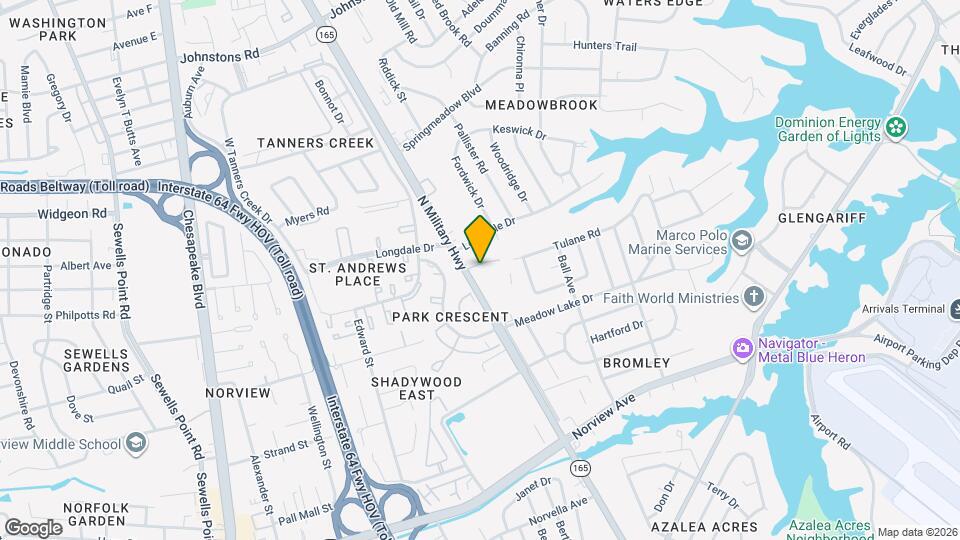 6512 N Military Hwy Map and Location Details