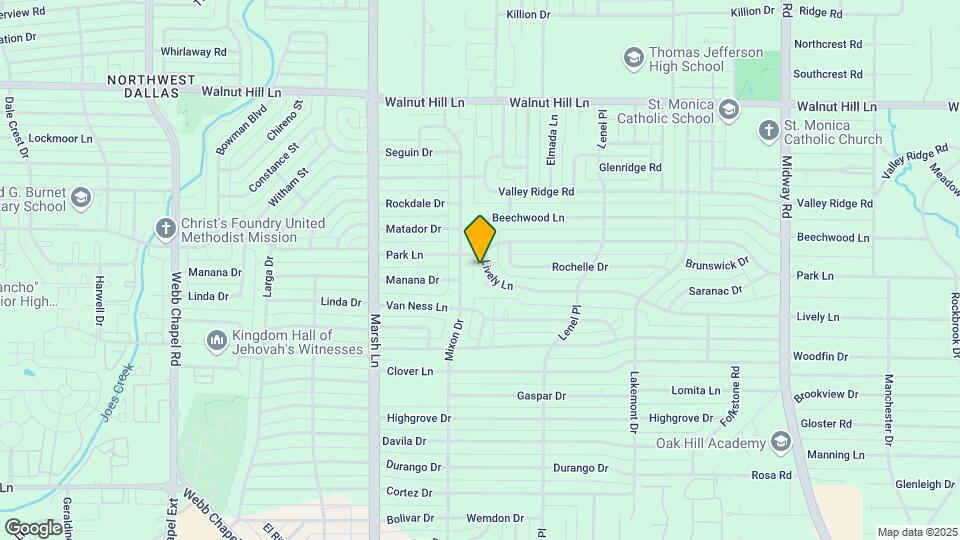 3812 Lively Ln Map and Location Details