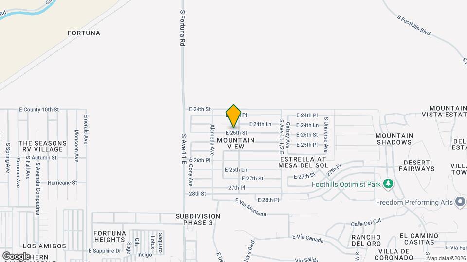 11302 E 25th St Map and Location Details