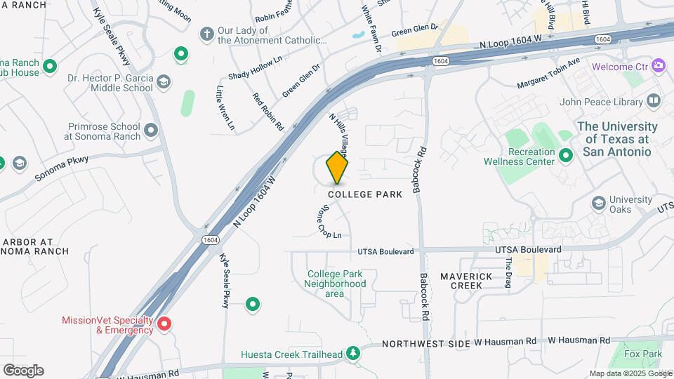 14102 N Hills Village Dr Map and Location Details