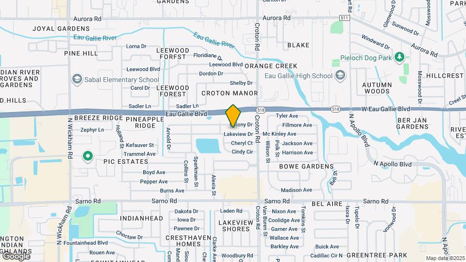 2180 Lakeview Dr Map and Location Details