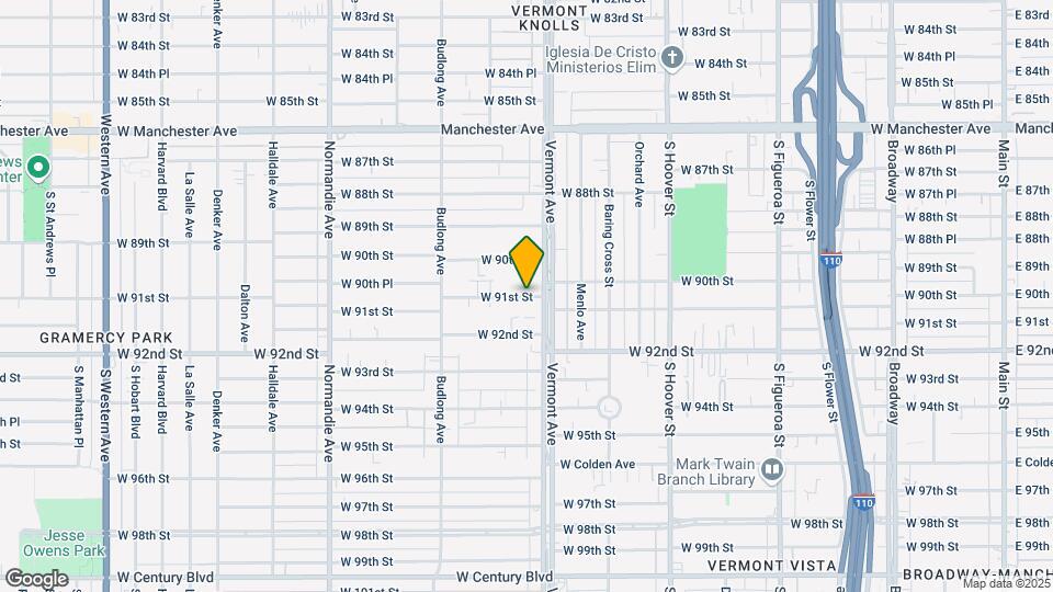 1031 W 91st St Map and Location Details