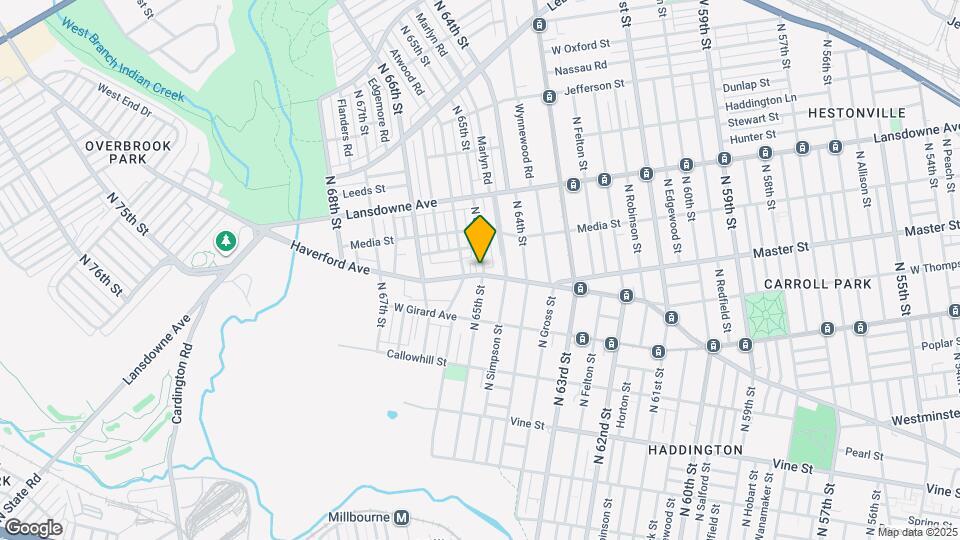 6501 Haverford Ave Map and Location Details