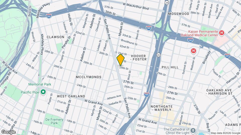 875 29th St, Unit 877 29th St Oakland CA Map and Location Details