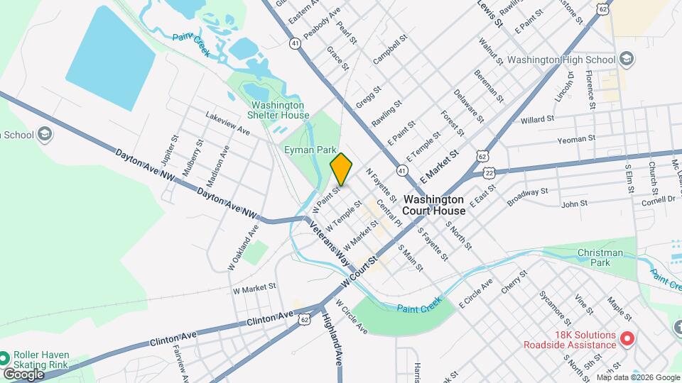 113 W Paint St Map and Location Details