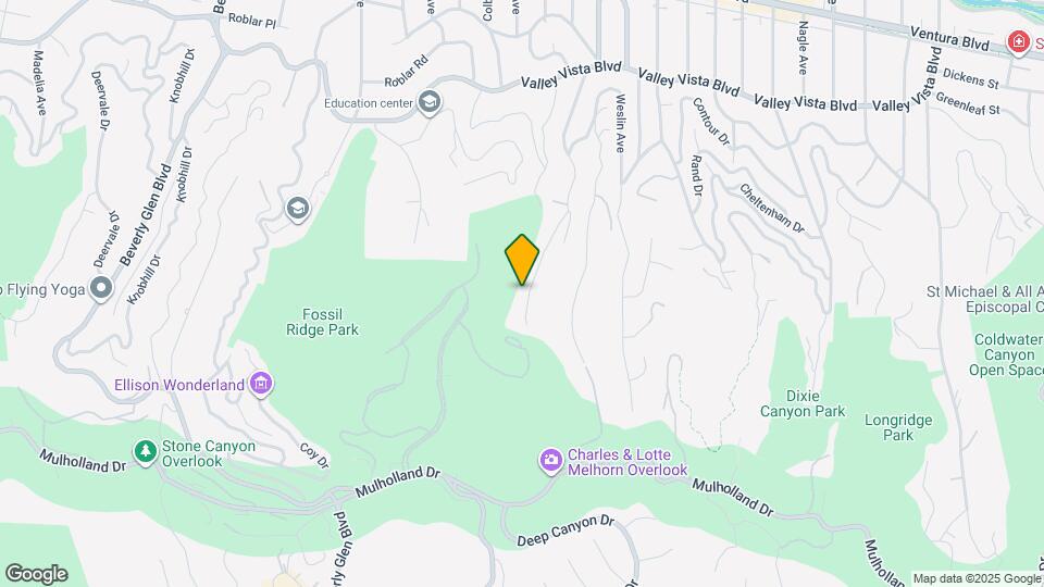 3697 Benedict Canyon Ln Map and Location Details