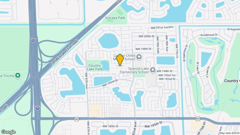 8303 NW 194th Terrace Map and Location Details