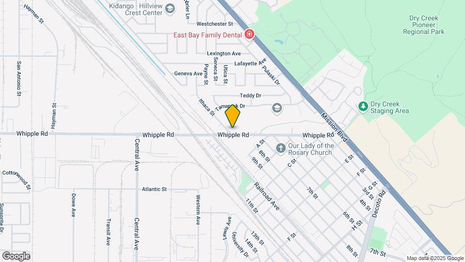 885 Whipple Rd Map and Location Details