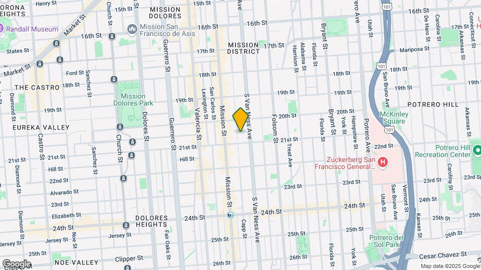 563 Capp St Map and Location Details
