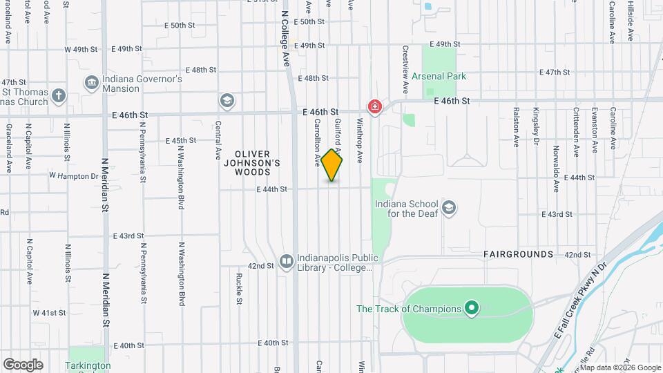 824 E 44th St Map and Location Details