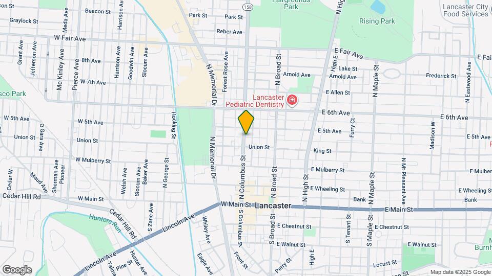 418 N Columbus St Map and Location Details