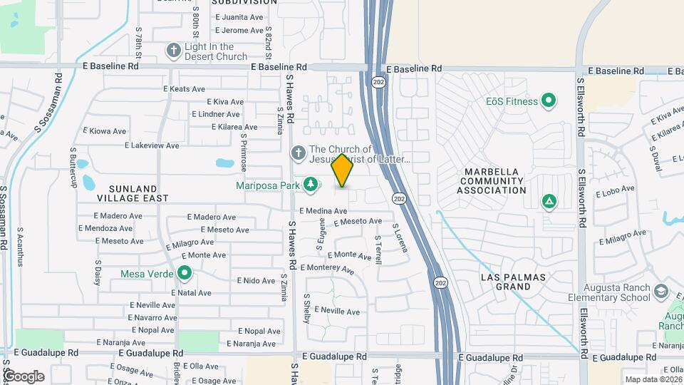 8525 E Laguna Azul Ave Map and Location Details