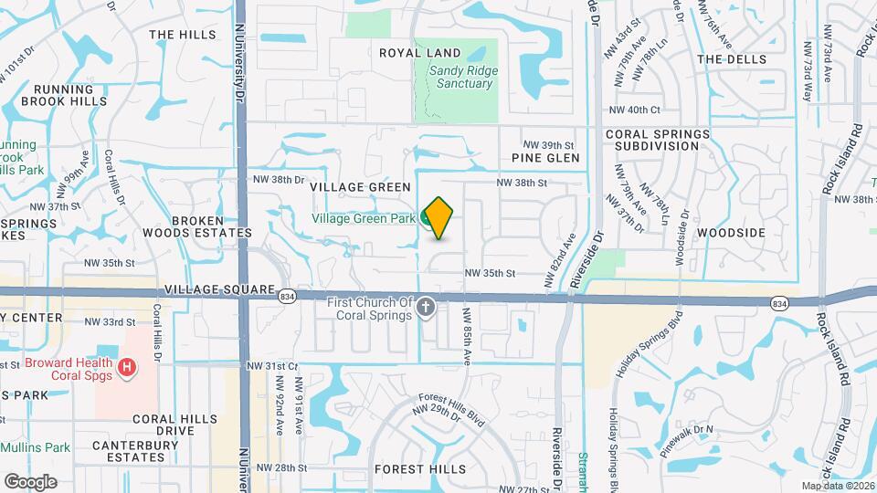 8601 NW 35th Ct Map and Location Details