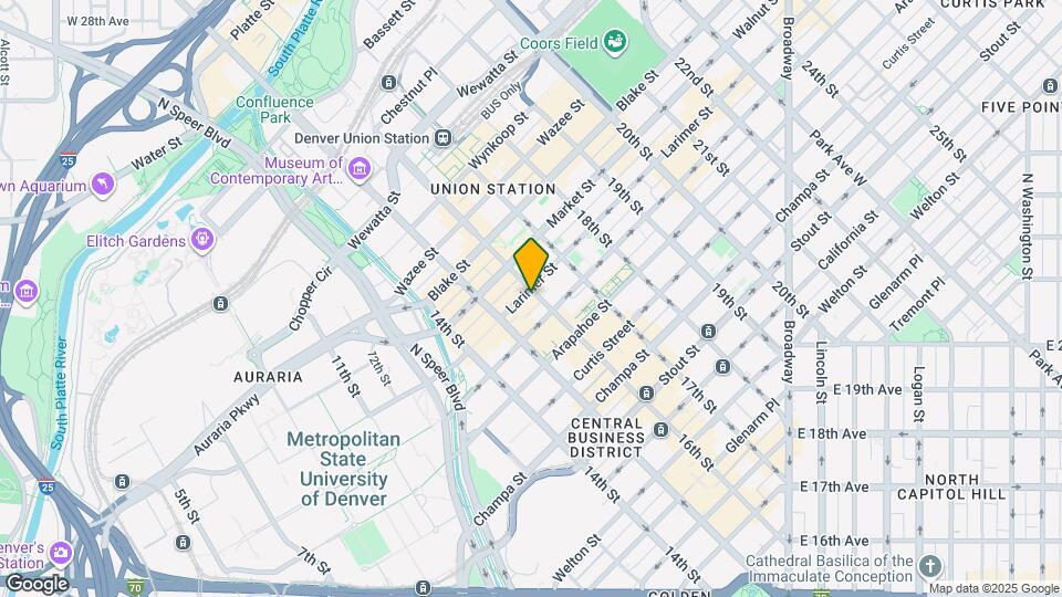 1512 Larimer St, Unit 21 Mapa y Detalles de la Ubicación