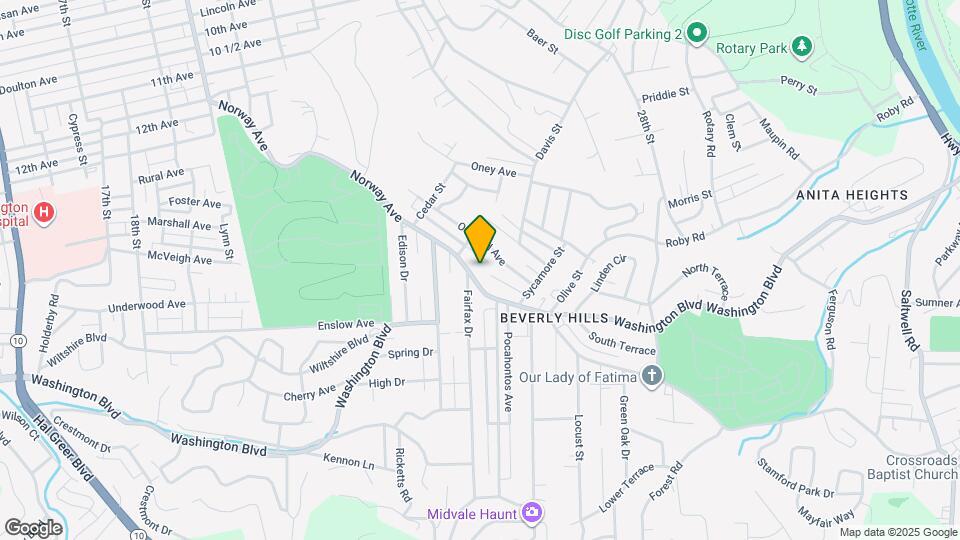 286 Norway Ave, Unit Rear garage apt w parking Map and Location Details