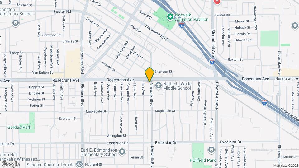 14317 Norwalk Blvd Mapa y Detalles de la Ubicación