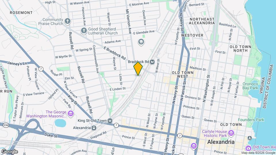 421 Mount Vernon Ave Mapa y Detalles de la Ubicación