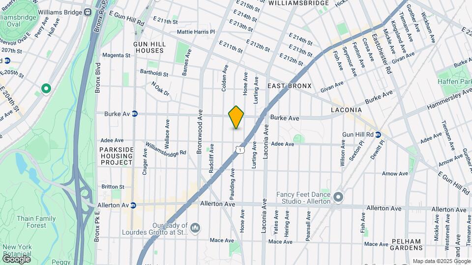 3018 Paulding Ave Map and Location Details
