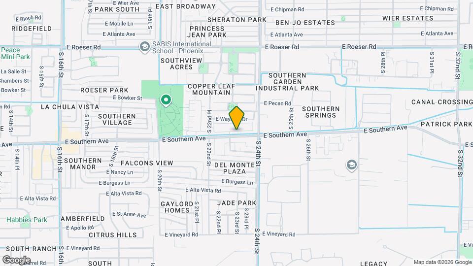 2321 E Huntington Dr Mapa y Detalles de la Ubicación