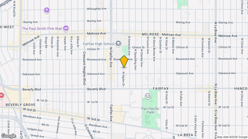 421 1/2 N Ogden Dr Mapa y Detalles de la Ubicación