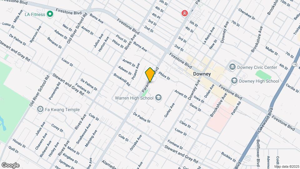 11560 Paramount Blvd Map and Location Details