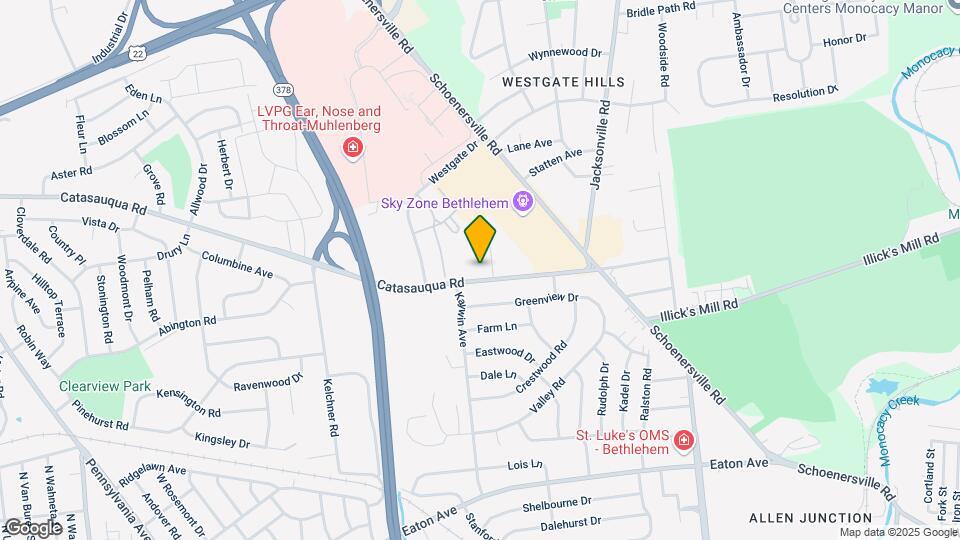 1544 Catasauqua Rd, Unit A1 Map and Location Details