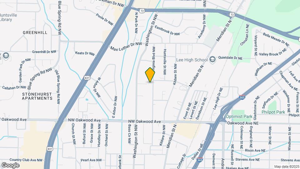 2309 Virginia Blvd NW Map and Location Details