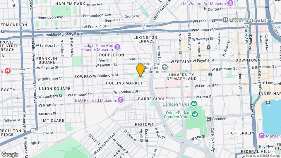 830 Hollins St Mapa y Detalles de la Ubicación