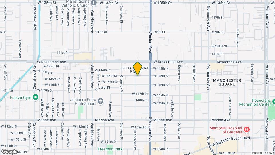 1856 W 145th St Mapa y Detalles de la Ubicación