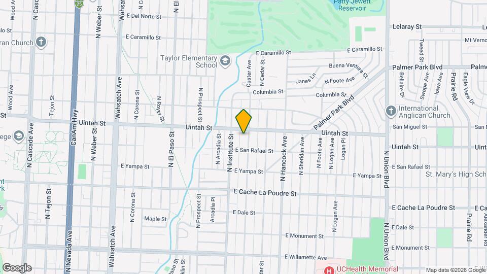 1126 Custer Ave Map and Location Details