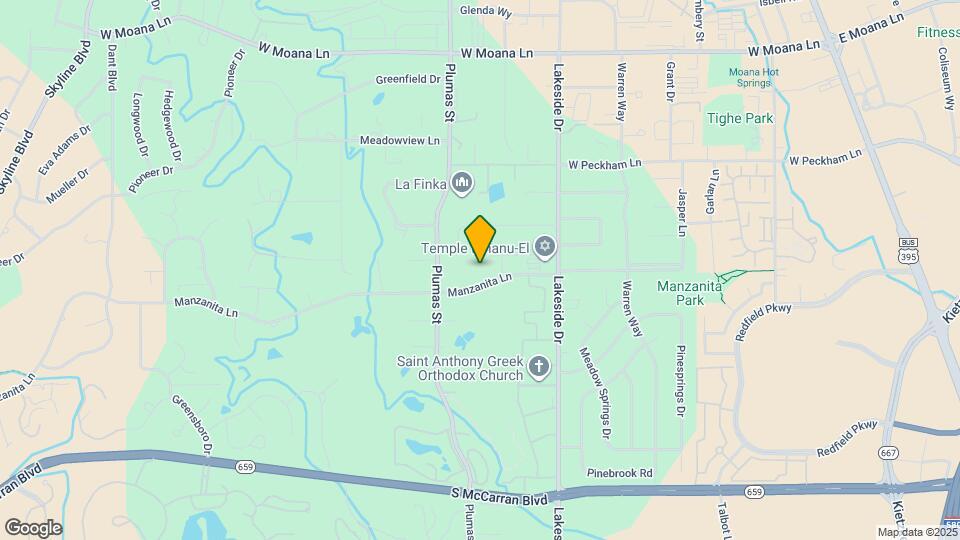 1199 Manzanita Ln Map and Location Details