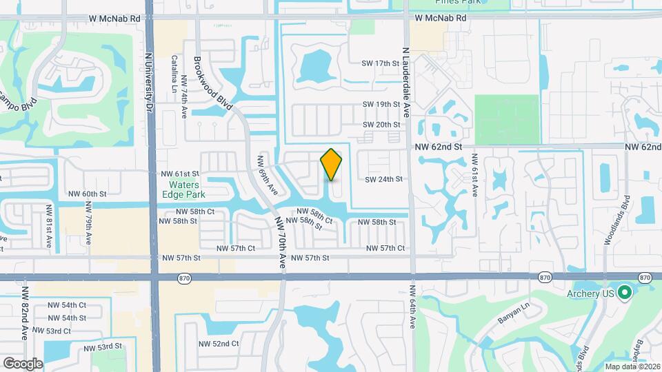 5909 NW 67th Ave Map and Location Details