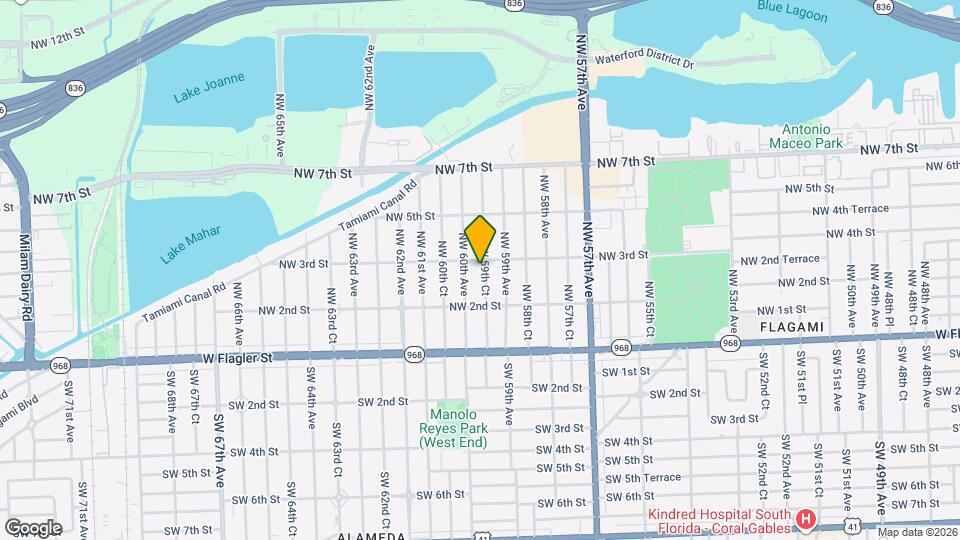 280 NW 59th Ct Map and Location Details