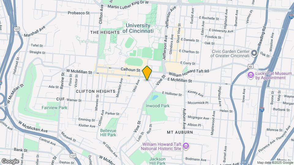 23 W Hollister St Map and Location Details