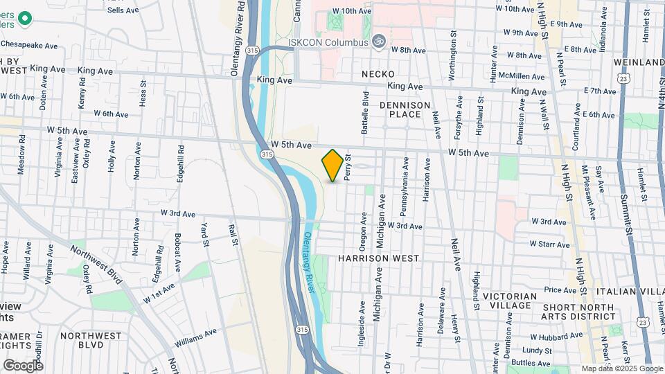 1185 Perry St Map and Location Details