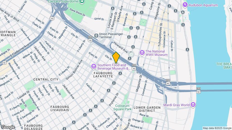 1214 Carondelet St Map and Location Details