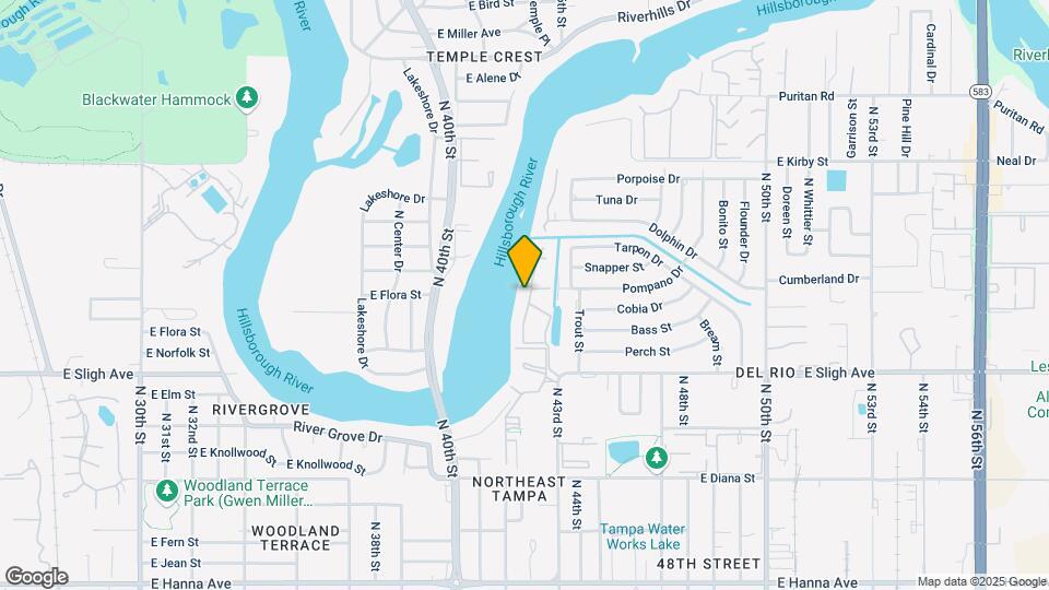 7304 E Bank Dr Map and Location Details